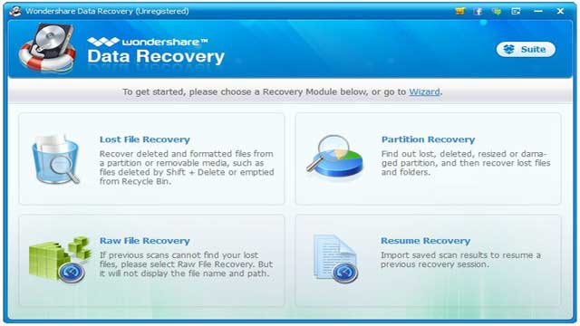 free wondershare data recovery software download