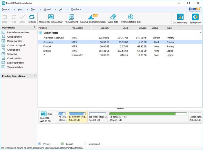 EASEUS Partition Master 17.9 download the new version for ios