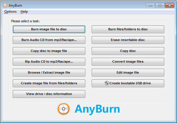 Download AnyBurn for Windows