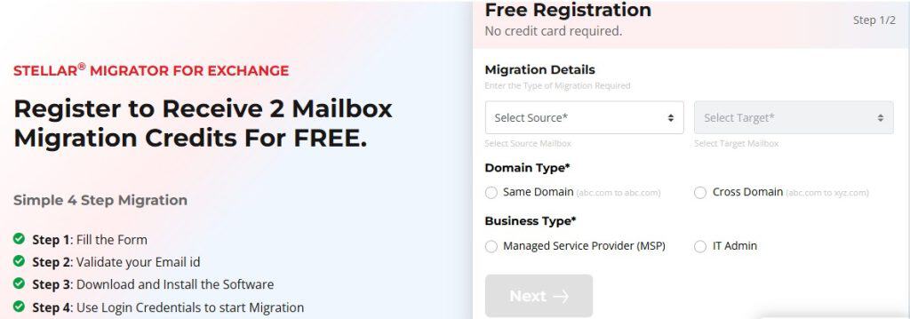 Stellar Migrator for Exchange Review: The Easiest Way to Migrate from Exchange to Office 365 1 Register and download Stellar Migrator for Exchange