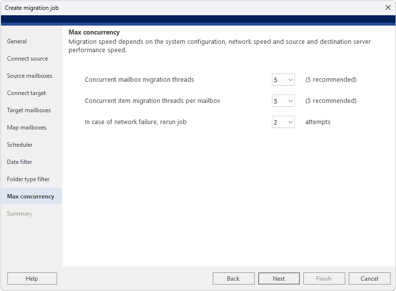 Stellar Migrator for Exchange Review: The Easiest Way to Migrate from Exchange to Office 365 11 Configure concurrent mailbox migration performance settings