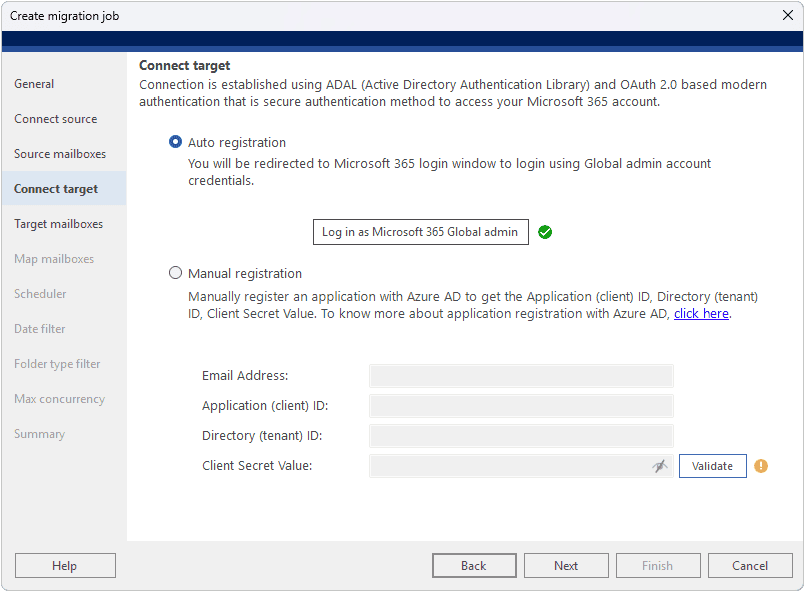Stellar Migrator for Exchange Review: The Easiest Way to Migrate from Exchange to Office 365 7 Connect destination Microsoft 365 tenant for Exchange migration