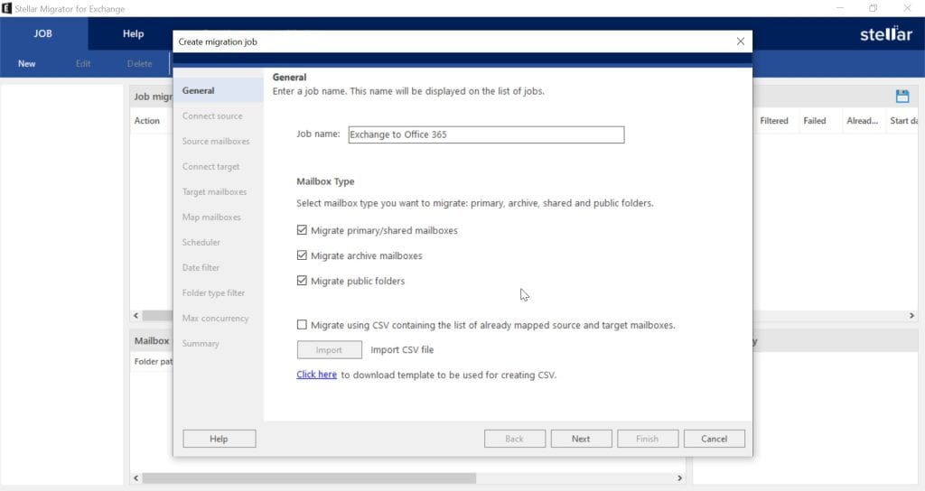 Stellar Migrator for Exchange Review: The Easiest Way to Migrate from Exchange to Office 365 4 Create Exchange to Office 365 migration job