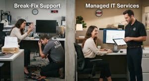 Managed IT Services vs Break-Fix Support