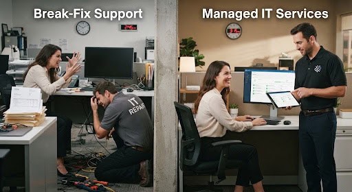 Managed IT Services vs Break-Fix Support